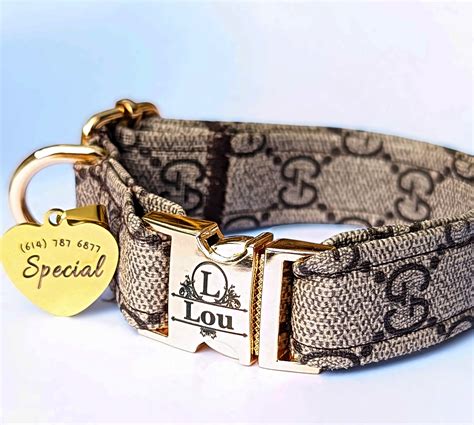 gucci dog collar fake|designer dog collars large dogs.